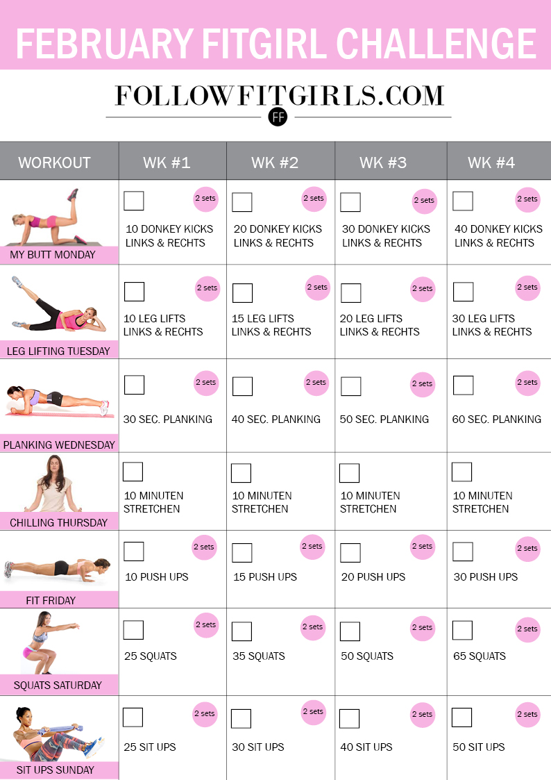 FEBRUARY FITGIRL CHALLENGE