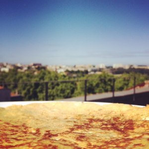 Pancake met uitzicht