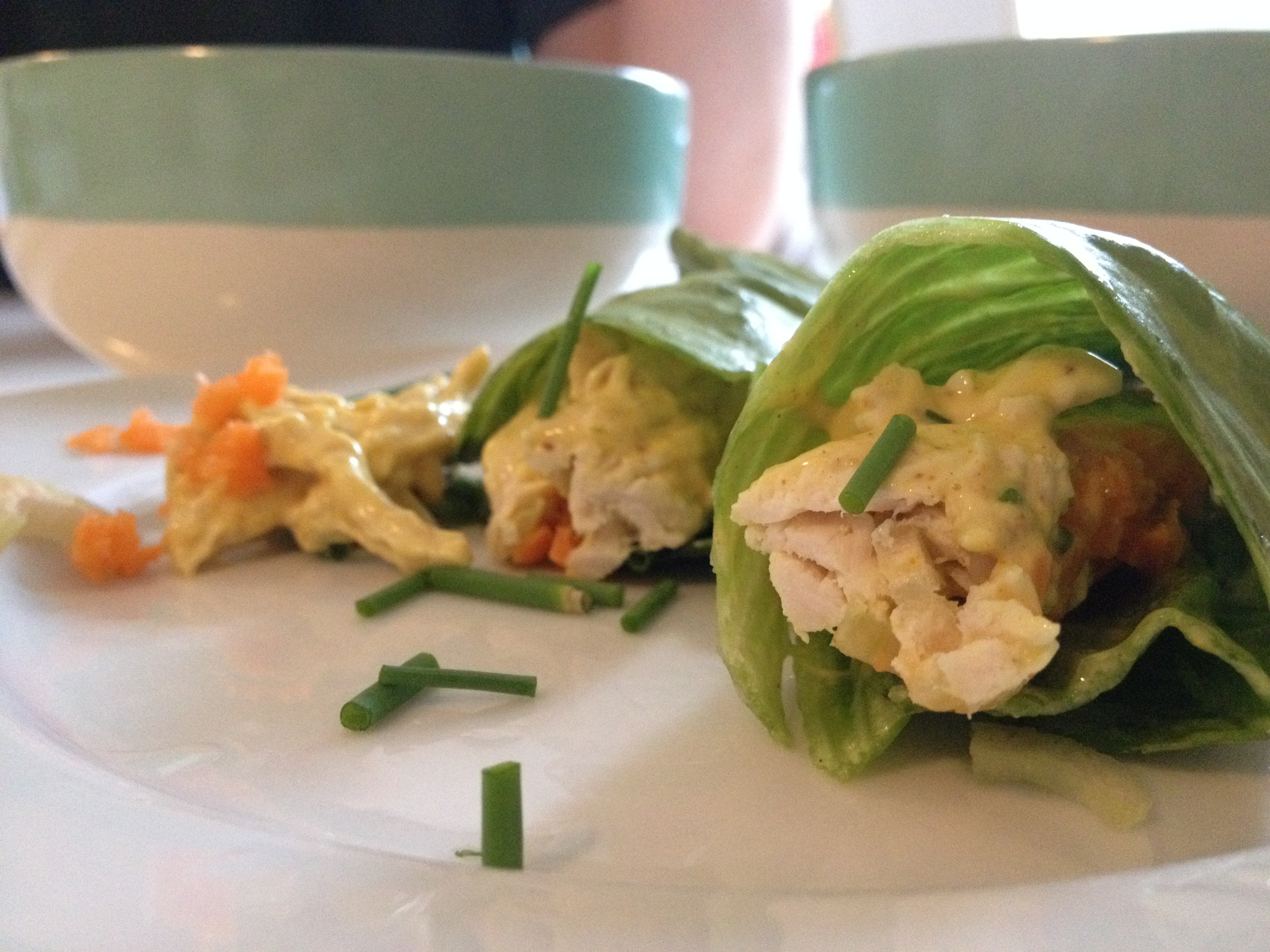 Kipkerriesalade in slawraps FOLLOWFITGIRLS