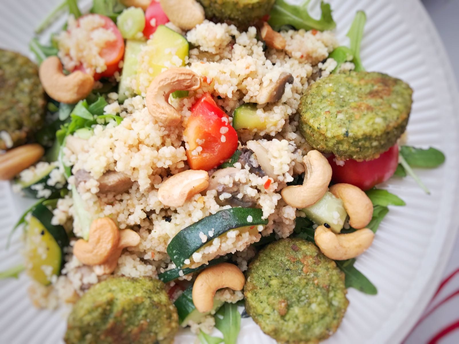 Vegan couscous salade met falafel FOLLOWFITGIRLS